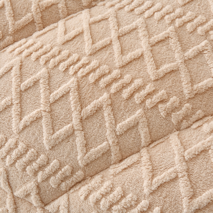 91家纺网 家纺一手货源 找家纺 梦初语 2023新款塔芙绒被子 奶咖