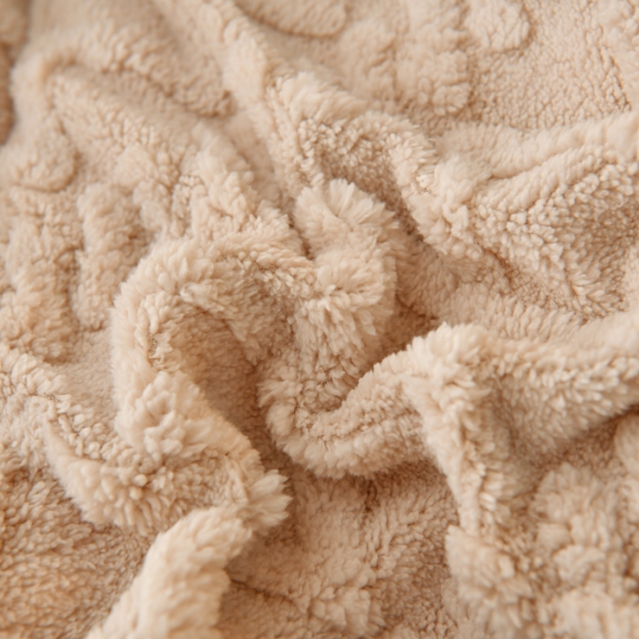 91家纺网 家纺一手货源 找家纺 梦初语 2023新款塔芙绒被子 奶咖