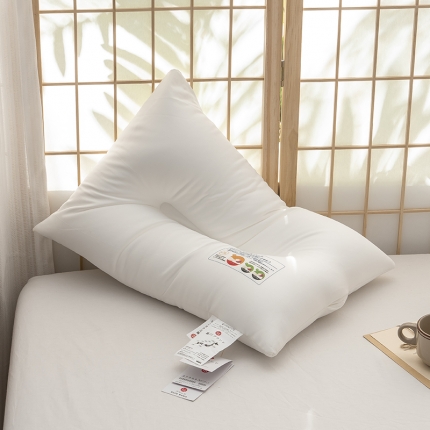 91家纺网 家纺一手货源 找家纺 【两分区枕】暮川枕芯粒子护颈枕芯枕头两分区(含枕套）-儿童款