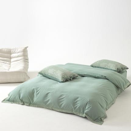 91家纺网 家纺一手货源 找家纺 （总）安莱生活 2023新款简约花妍缤纷拼边四件套-风格二