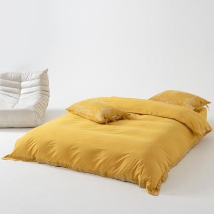 91家纺网 家纺一手货源 找家纺 （总）安莱生活 2023新款简约花妍缤纷拼边四件套-风格二