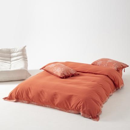 91家纺网 家纺一手货源 找家纺 （总）安莱生活 2023新款简约花妍缤纷拼边四件套-风格二