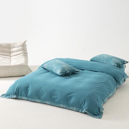 91家纺网 家纺一手货源 找家纺 （总）安莱生活 2023新款简约花妍缤纷拼边四件套-风格二