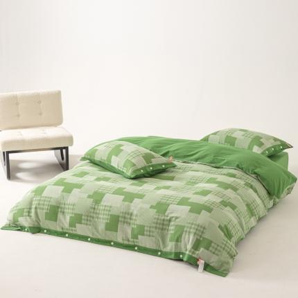 91家纺网 家纺一手货源 找家纺 （总）安莱生活 2023新款拼布田园纽扣款四件套