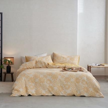 91家纺网 家纺一手货源 找家纺 （总）安莱生活 2023新款双层纱百花争妍四件套