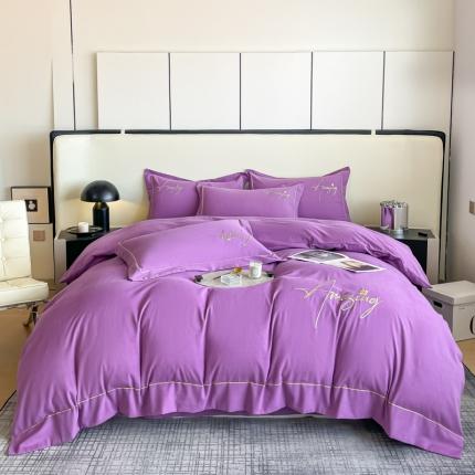 91家纺网 家纺一手货源 找家纺 （总）梧桐家居 2023新款全棉磨毛刺绣四件套