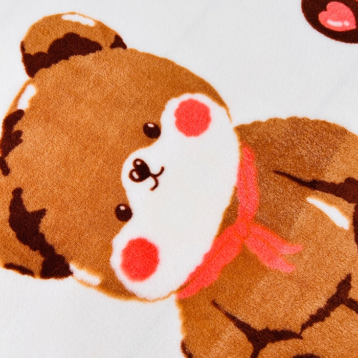 91家纺网 家纺一手货源 找家纺 小虾米 2023新款上下床加厚牛奶绒床笠 快乐熊宝