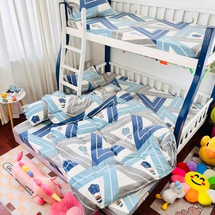 91家纺网 家纺一手货源 找家纺 小虾米 2023新款上下床加厚牛奶绒被套 冰淇淋