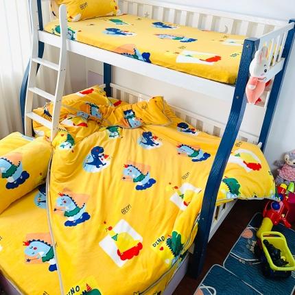 小虾米 2023新款上下床加厚牛奶绒被套 可爱龙