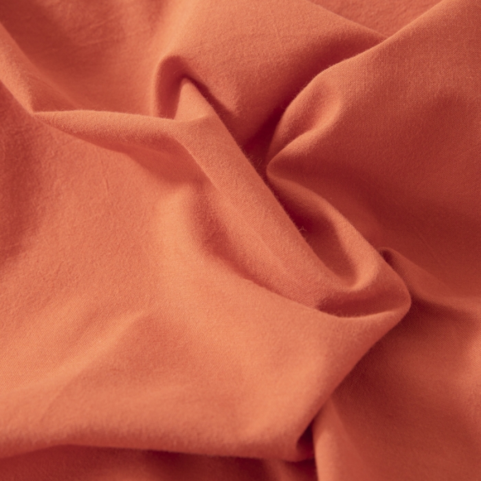 91家纺网 家纺一手货源 找家纺 安莱生活 2023新款简约拼布田园拼边四件套 橘红