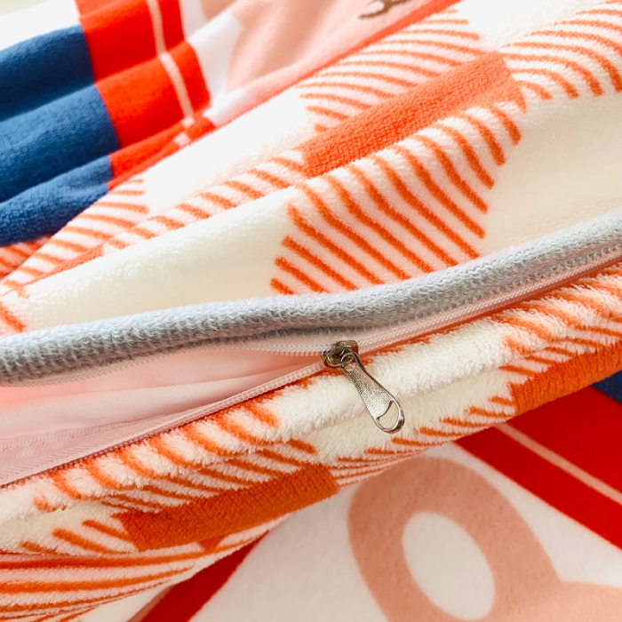 91家纺网 家纺一手货源 找家纺 小虾米 2023新款上下床加厚牛奶绒被套 生日派对