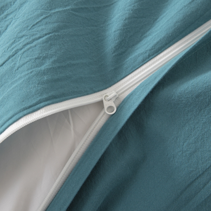 91家纺网 家纺一手货源 找家纺 安莱生活 2023新款简约拼布田园拼边四件套 乌兰