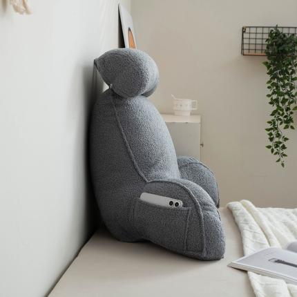 91家纺网 家纺一手货源 找家纺 （总）一兰 2024新款单人靠垫加厚泰迪绒多功能可调节护腰靠垫-莫妮卡