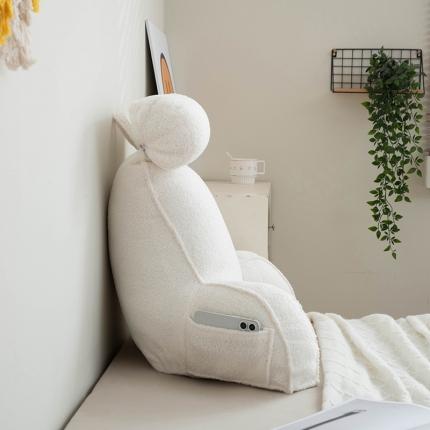 91家纺网 家纺一手货源 找家纺 （总）一兰 2024新款单人靠垫加厚泰迪绒多功能可调节护腰靠垫-莫妮卡