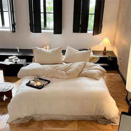 91家纺网 家纺一手货源 找家纺 （总）2023新款双拼牛奶绒被套