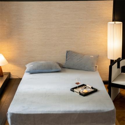 91家纺网 家纺一手货源 找家纺 （总）2023新款双拼牛奶绒床笠