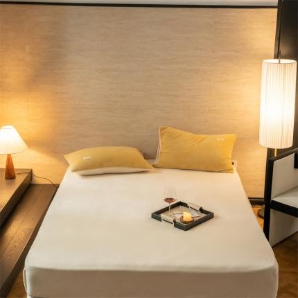 91家纺网 家纺一手货源 找家纺 （总）2023新款双拼牛奶绒床笠