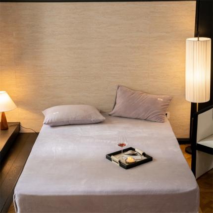 91家纺网 家纺一手货源 找家纺 （总）2023新款双拼牛奶绒床笠