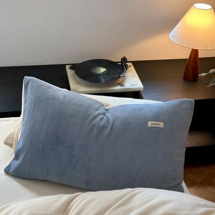 91家纺网 家纺一手货源 找家纺 （总）时光里 2023新款双拼牛奶绒枕套