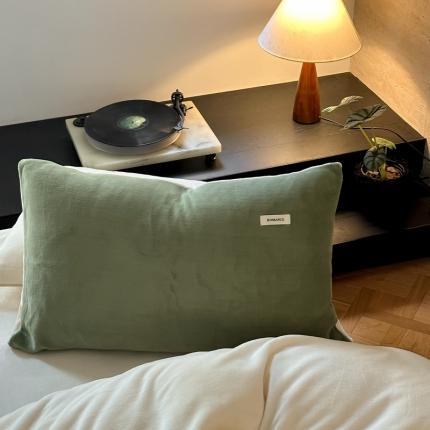 91家纺网 家纺一手货源 找家纺 （总）时光里 2023新款双拼牛奶绒枕套