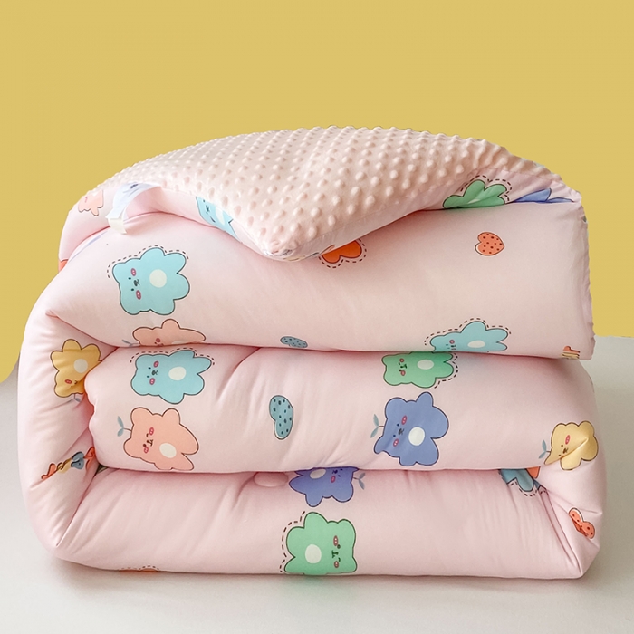 91家纺网 家纺一手货源 找家纺 （总）天瑜家纺 2023新款针织豆豆绒冬被