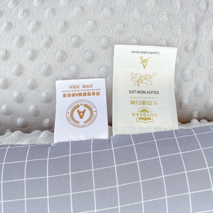 91家纺网 家纺一手货源 找家纺 天瑜家纺 2023新款针织豆豆绒冬被 灰小格