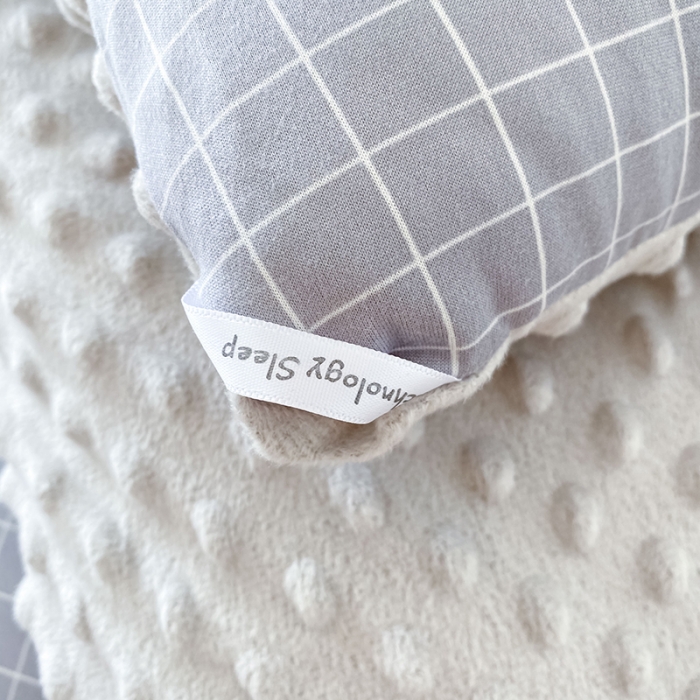 91家纺网 家纺一手货源 找家纺 天瑜家纺 2023新款针织豆豆绒冬被 灰小格