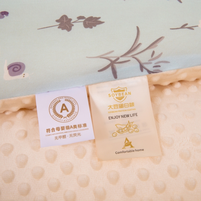 91家纺网 家纺一手货源 找家纺 天瑜家纺 2023新款针织豆豆绒冬被 小兔子灰