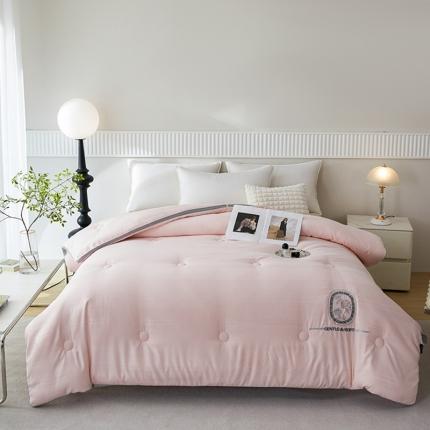 91家纺网 家纺一手货源 找家纺 （总）丽卡家纺 2023新款提花大豆纤维玫瑰天使系列被子被芯