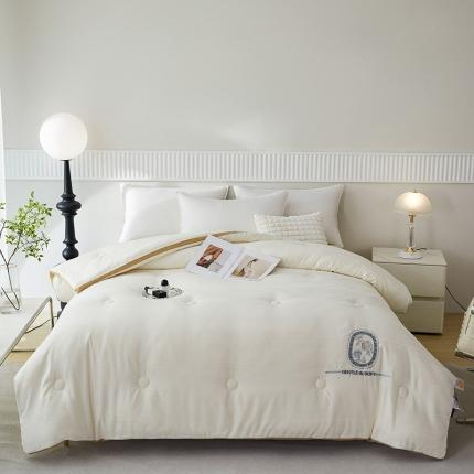 91家纺网 家纺一手货源 找家纺 （总）丽卡家纺 2023新款提花大豆纤维玫瑰天使系列被子被芯