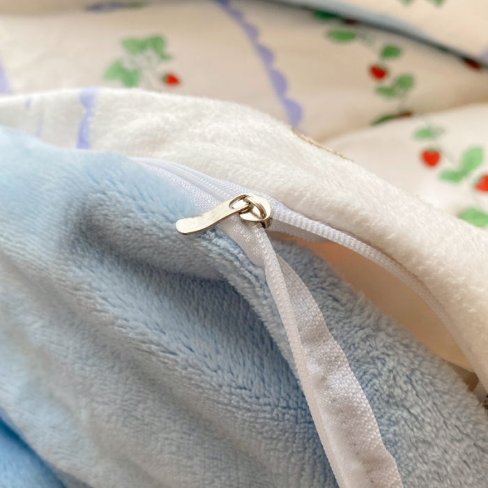 91家纺网 家纺一手货源 找家纺 （总）梦柏家纺 2023新款高克重牛奶绒印花四件套