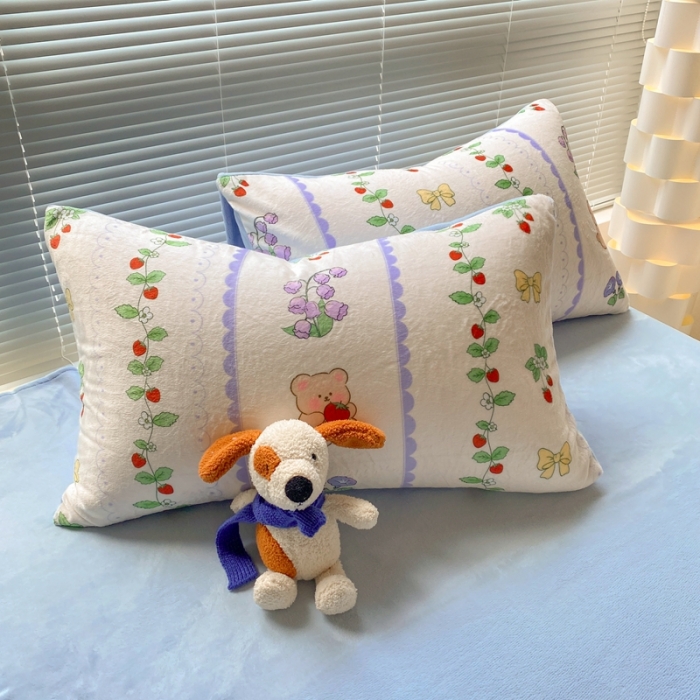 91家纺网 家纺一手货源 找家纺 （总）梦柏家纺 2023新款高克重牛奶绒印花四件套