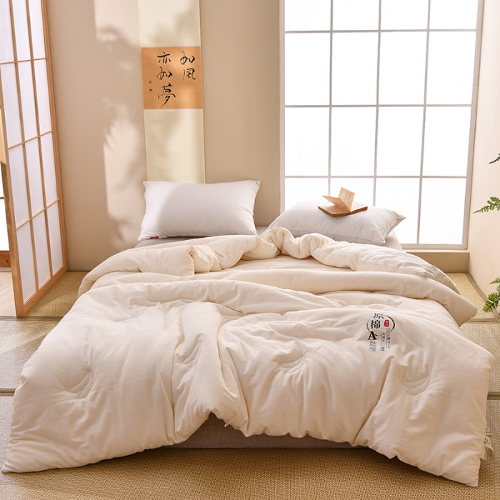 91家纺网 家纺一手货源 找家纺 鹿小帅A类原棉大豆纤维被被子加厚冬被春秋四季被学生被芯直播爆款