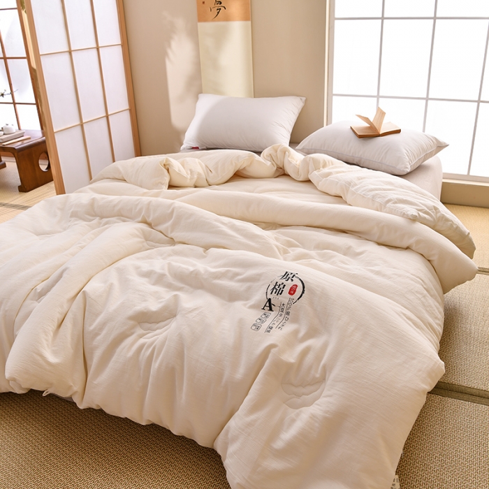 91家纺网 家纺一手货源 找家纺 鹿小帅A类原棉大豆纤维被被子加厚冬被春秋四季被学生被芯直播爆款