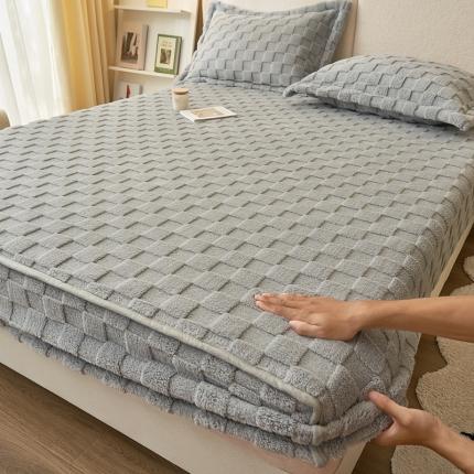 91家纺网 家纺一手货源 找家纺 （总）世纪绒品 2025新款水立方床笠高克重法莱绒牛奶绒贝贝绒珊瑚绒