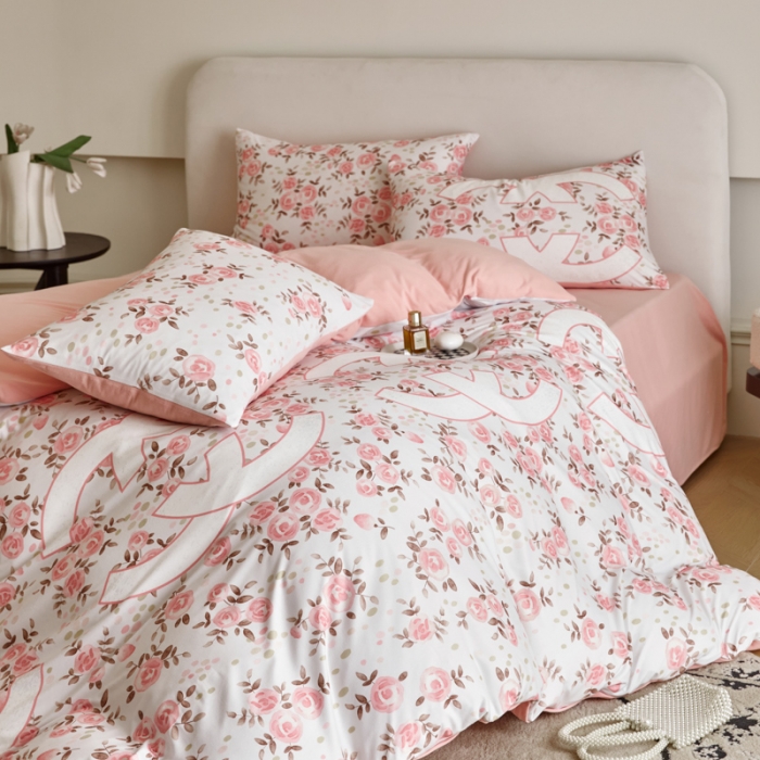 91家纺网 家纺一手货源 找家纺 凡客  2023新款针织棉磨毛绒感四件套 瑞莎