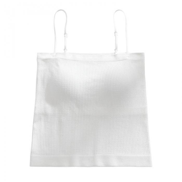 91家纺网 家纺一手货源 找家纺 【美背裹胸】日系无印美背内衣女文胸良品无钢圈胸垫抹胸打底内搭背心吊带