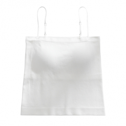 91家纺网 家纺一手货源 找家纺 【美背裹胸】日系无印美背内衣女文胸良品无钢圈胸垫抹胸打底内搭背心吊带