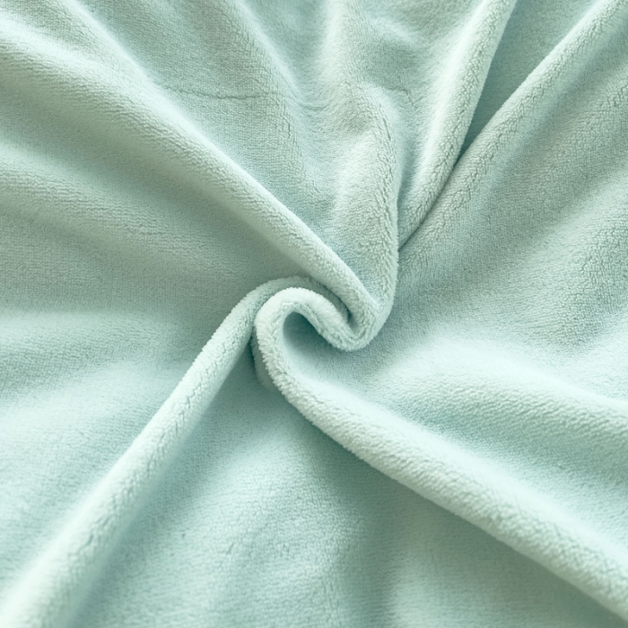 91家纺网 家纺一手货源 找家纺 2025新款牛奶绒雕花四件套-KK小姐 水绿