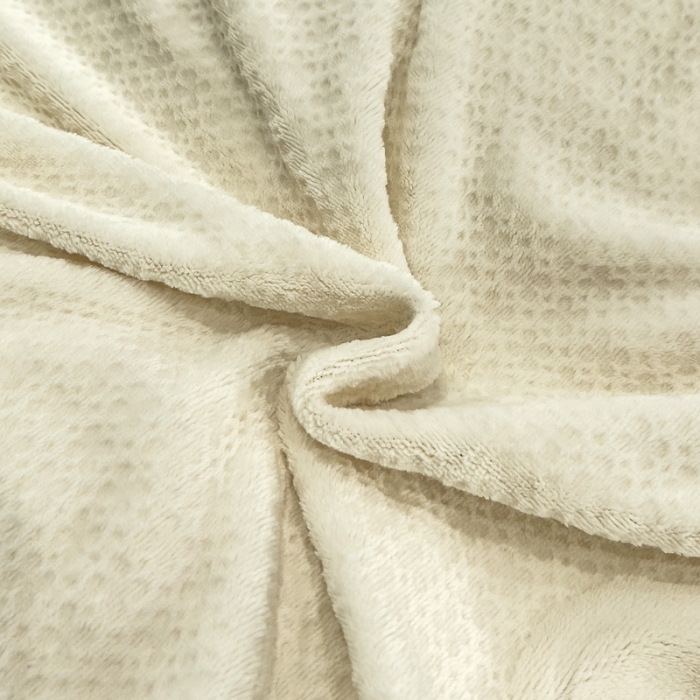 91家纺网 家纺一手货源 找家纺 2025新款牛奶绒雕花四件套-浪漫花艺 白色