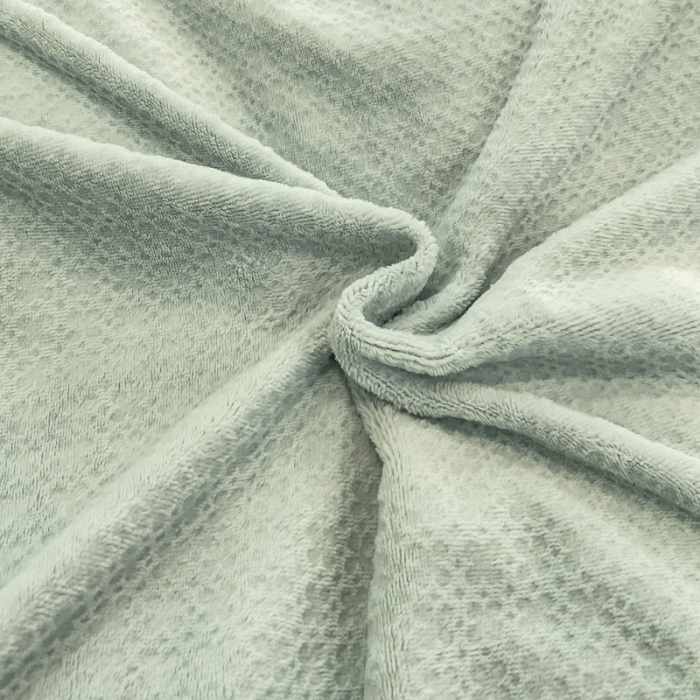 91家纺网 家纺一手货源 找家纺 2025新款牛奶绒雕花四件套-浪漫花艺 水绿