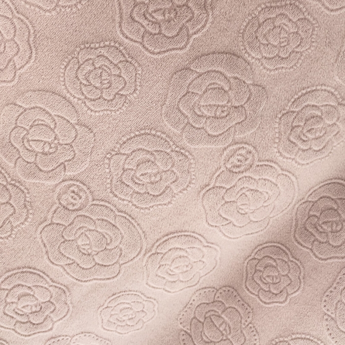 91家纺网 家纺一手货源 找家纺 2025新款牛奶绒雕花四件套-小香 豆沙色