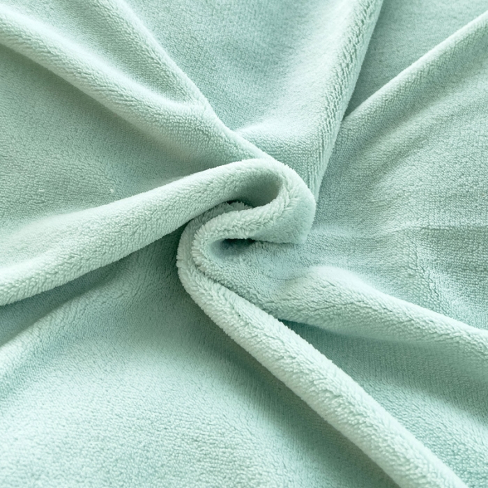 91家纺网 家纺一手货源 找家纺 2025新款牛奶绒拼纱四件套-洛可可 水绿