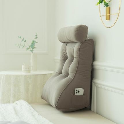 91家纺网 家纺一手货源 找家纺 一兰2023新款可调节靠枕 艾本-深渊灰大号