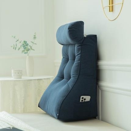 91家纺网 家纺一手货源 找家纺 一兰2023新款可调节靠枕 艾本-幽谷蓝中号