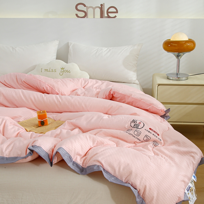 91家纺网 家纺一手货源 找家纺 （总）爱宝被业 2025新款原棉泡泡纱被被子被芯系列