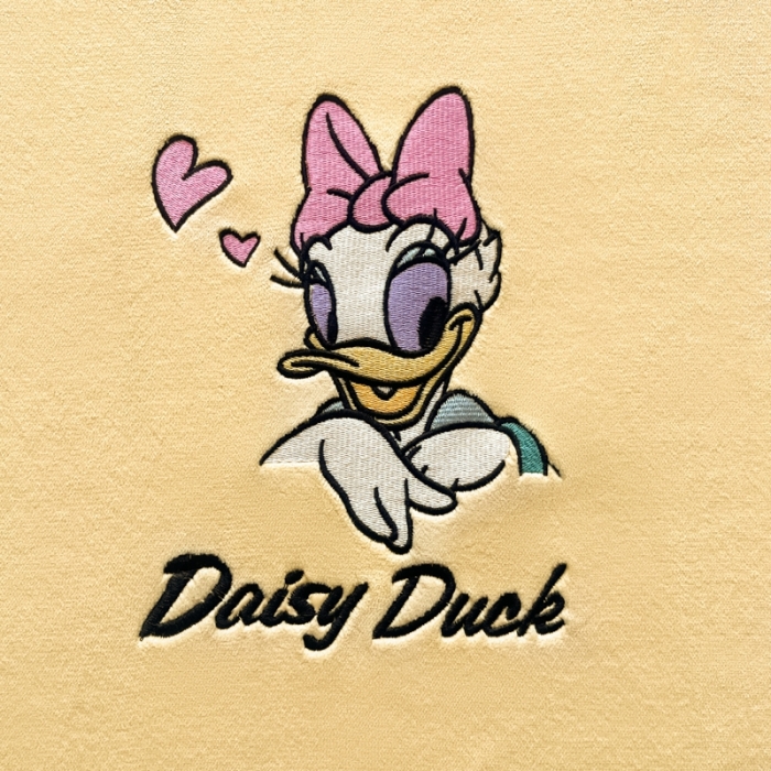 91家纺网 家纺一手货源 找家纺 鑫钰 新款迪士尼刺绣200克牛奶绒床笠单件枕套三件套床垫保护套床罩 黛西