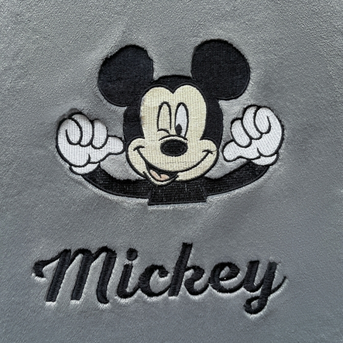 91家纺网 家纺一手货源 找家纺 鑫钰 新款迪士尼刺绣200克牛奶绒床笠单件枕套三件套床垫保护套床罩 快乐米奇