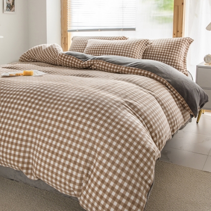 91家纺网 家纺一手货源 找家纺 宅部落2023新款牛奶绒四件套法莱绒三件套