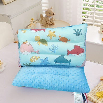 91家纺网 家纺一手货源 找家纺 冬巢 枕芯 新款全棉A类儿童安抚豆豆枕儿童枕头枕套幼儿园枕芯